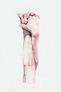 Zärtliche Handumarmung von Sophia Novosel