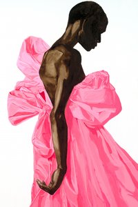 Vibrantes rosa Schleifenkleid