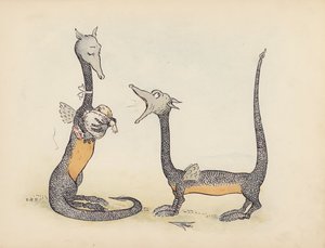 Illustration für Kleine Zwillingsdrachen von S. Rosamond Praeger von Sophia Rosamond Praeger