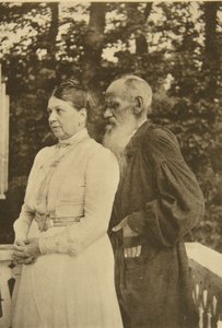 Der russische Autor Leo Tolstoi und seine Frau Sophia, Russland von Sophia Andreevna Tolstaya