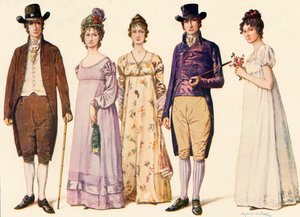 Kleidung während der Republik unter Washington und Adams, 1790-1800, 1903, 1937 von Sophie B. Steel
