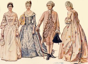 Kleidung während der Herrschaft von Georg II. 1750-1760, 1903, 1937