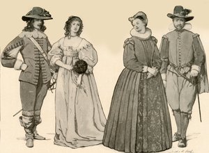 Kleidung während der Herrschaft von James I-Charles I 1607-1640 von Sophie B. Steel