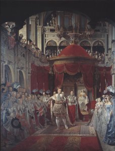 Christian VIII. und Caroline Amalies Salbung in der Schlosskirche von Frederiksborg am 28. Juni 1840