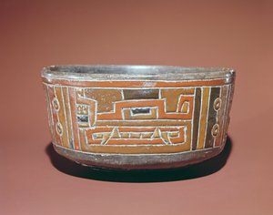 Schale mit Jaguar-Kopf, präkolumbianisch von South American School