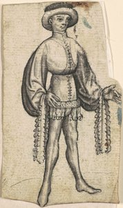Ein stehender Höfling von South German 15th Century
