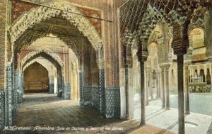 Die Halle der Gerechtigkeit und der Löwenhof, Alhambra, Granada