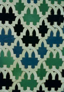 Azulejos-Fliesen vom Thron der Sultane aus dem Patio de las Doncellas von Spanish School