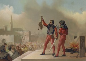 Verbrennung von Föten mit teuflischen Merkmalen von Spanish School