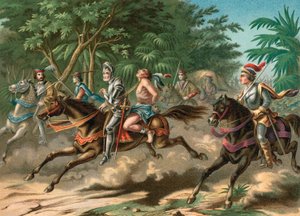Gefangennahme des Häuptlings Caonabo auf Hispaniola