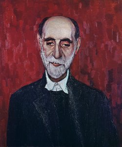 Porträt von Juan Ramon Jimenez (Moguer) von Spanish School