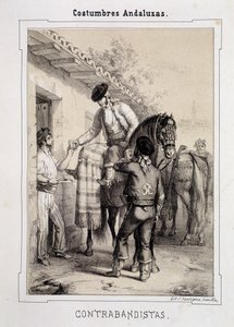 Schmuggler, „Andalusische Kostüme“ von D Antonio Chaman