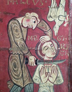 Das Martyrium der Heiligen Margareta von Antiochia, Detail vom Altarfrontal aus dem Kloster Santa Margarida de Vilaseca