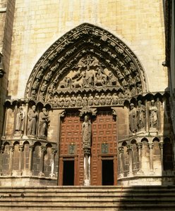 Die Portada del Sarmental, südliches Querschiff, um 1235