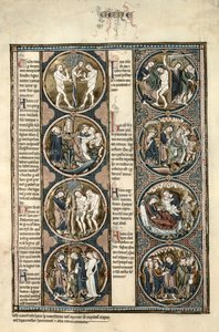 Die Toledo-Bibel Moralisee f.7v von Spanish School