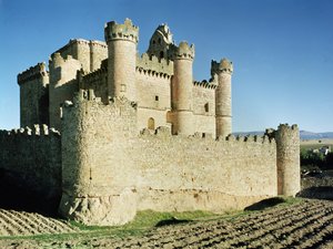 Die Burg, ursprünglich im 10. Jahrhundert von Fernan Gonzalez gegründet von Spanish School