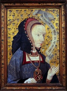 Denkende Dame. Ihre Worte sind auf einem Band geschrieben: „De Quilque Non Vede. Yo My Recorde“ (Von denen, die ich nie gesehen habe, erinnere ich mich). Denke an Erinnerung und Anerkennung
