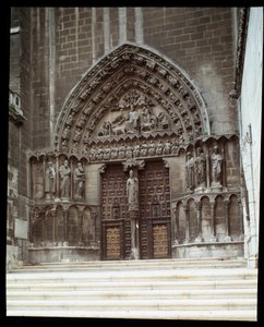 Ansicht des Sakramentportals (Sarmental) der Kathedrale Santa Maria in Burgos.