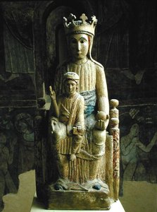 Jungfrau und Kind, Katalanische Schule, ca. 1200 von Spanish School