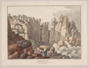 Randkleven ved strandbredden i Østermarie sogn på Bornholm von Søren L. Lange