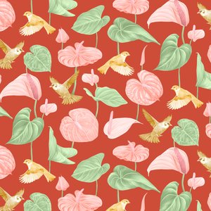 Anthurium Muster, 2021 von Stacy Hsu
