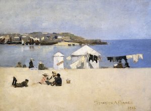 Kinder am Strand, St. Ives