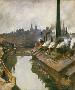 Sheffield: Fluss und rauchende Schornsteine