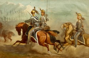 Kavallerie, Illustration von Stanislao Grimaldi del Poggetto von Stanislas Grimaldi del Poggetto