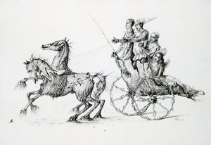 Tod in der Kutsche, um 1850-1890 von Stanislas Lepine