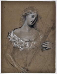 Studie einer Frau, die Laute spielt von Stanislas Torrents y de Amat
