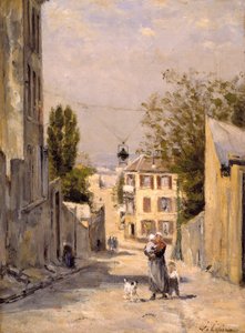 Die Rue de Norvins, Montmartre