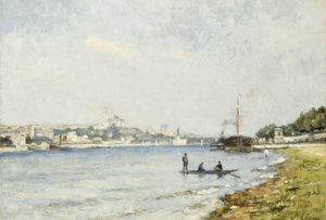 Die Seine bei Passy, um 1880