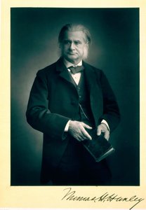 Professor Thomas H. Huxley (1825-95), Biologe, Porträtfotografie von Stanislaus Walery