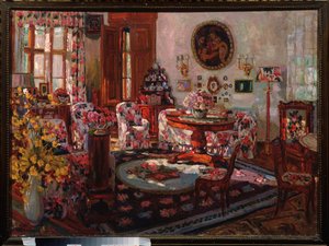 Innenansicht des Herrenhauses Brasovo von Stanislav Joulianovitch Joukovski