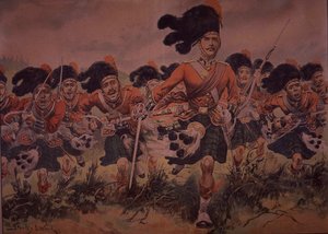 Angriff der Black Watch, um 1900 von Stanley L. (after) Wood