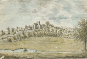 Armitage Kirche: Aquarell, 1762-1802 von Stebbing Shaw