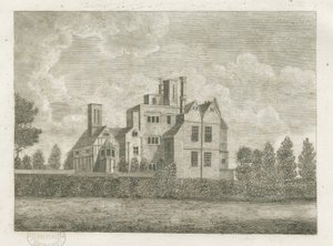 Brewood - Black Ladies Priory: Gravur, undatiert [?18. Jahrhundert] von Stebbing Shaw
