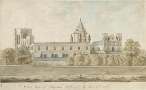Burton-upon-Trent Abbey: Aquarell, 1794 von Stebbing Shaw