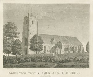 Longdon Kirche: Gravur