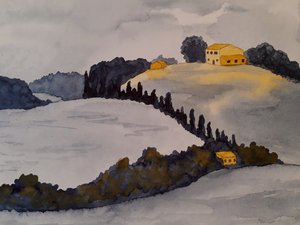 Toskana in zwei Farben von Steegs Art Karin