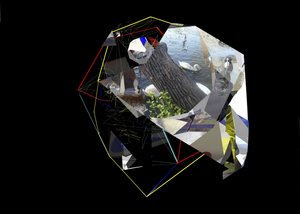 Abstrakte Geometrische Schwäne von Stefan Fransson