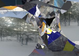 Zerbrochene Winterlandschaft