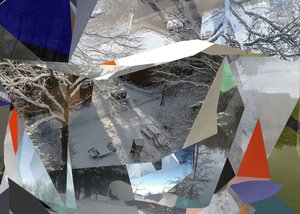 Zerbrochene Winterlandschaft