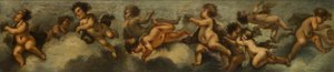 Putti beim Spielen von Stefano (after) Magnasco
