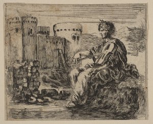 Amphion, aus Spiel der Mythologie von Stefano della Bella