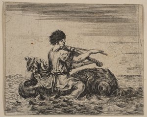 Arion, aus Spiel der Mythologie Jeu de la Mythologie, 1644 von Stefano della Bella