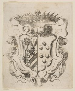 Wappen der Medici mit Della Rovere, 1637 von Stefano della Bella