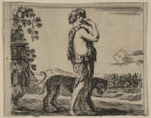 Bacchus, aus dem Spiel der Mythologie Jeu de la Mythologie, 1644 von Stefano della Bella