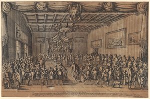 Bankett der Piacevoli von Stefano della Bella