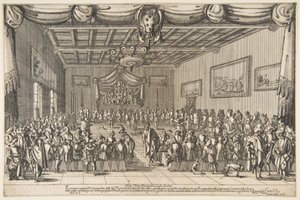 Bankett der Piacevoli von Stefano della Bella